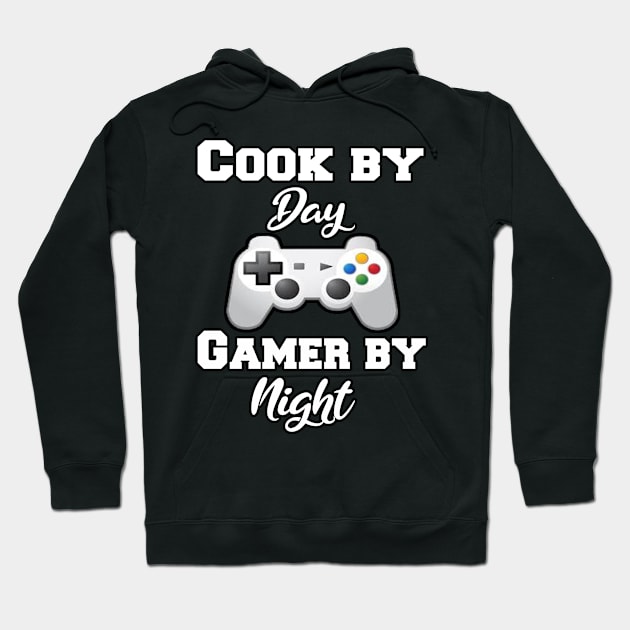 Cook By Day Gaming By Night Hoodie by Emma-shopping